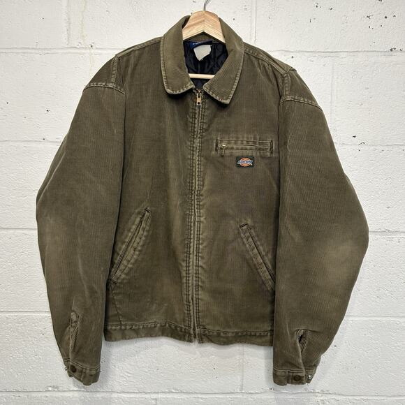 Dickies Other - Vintage Dickies Quilt-Lined Corduroy Detroit Jacket “Green”